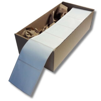 PaperXpert Power Etiketten Endlos 110 x 90 mm | PP weiß glänzend 195 µ | Thermotransfer Industrieetiketten mit Spezialreifenkleber | 2.000 Etiketten | Markenqualität - Made in Germany
