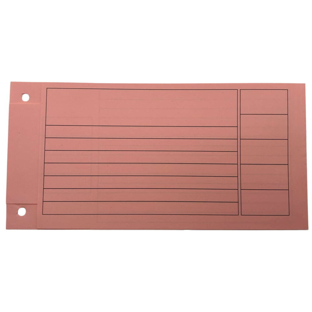 PaperXpert Ordnerbanderolen rot | Vorgangs- & Dokumentenablage für Ordner | Papier 90 g/qm | 250 Stück | Premium Markenqualität – Made in Germany