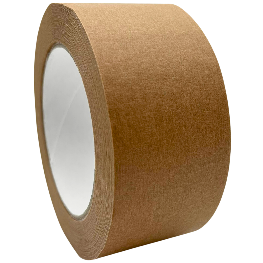Papierklebeband braun 36 Rollen - 50 m | 50 mm Breite | extra starke Klebekraft | Papierträger mit Naturkautschukkleber