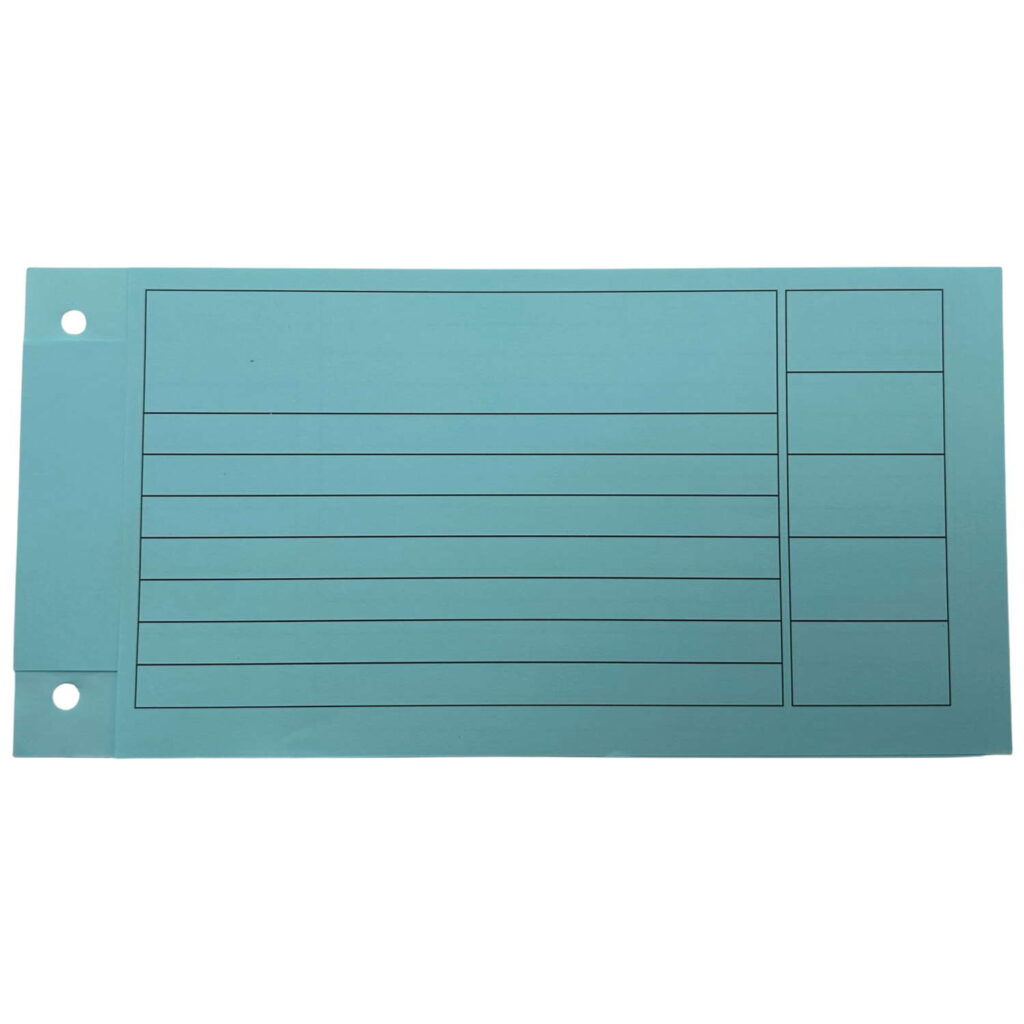 PaperXpert Ordnerbanderolen blau | Vorgangs- & Dokumentenablage für Ordner | Papier 90 g/qm | 250 Stück | Premium Markenqualität – Made in Germany
