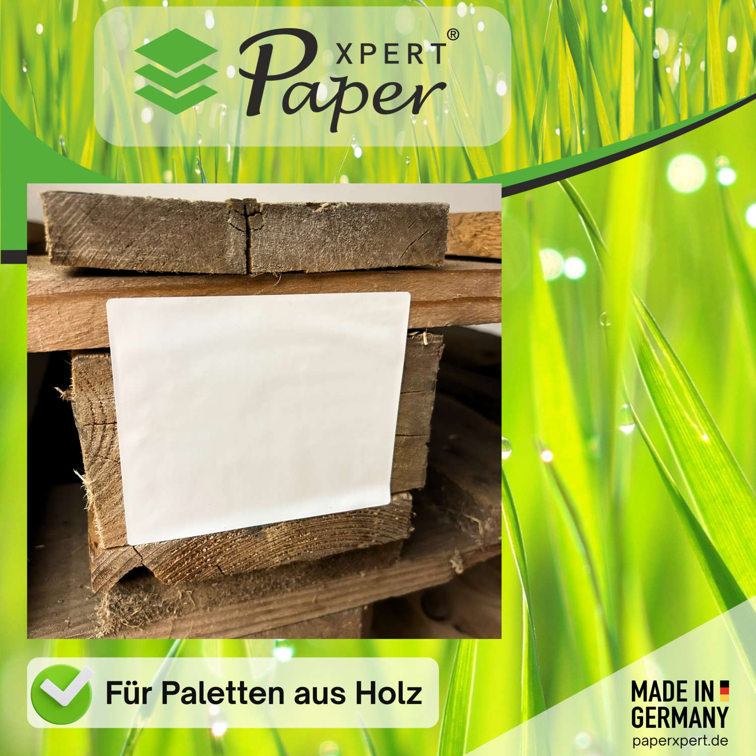PaperXpert Power Etiketten Endlos 110 x 90 mm | PP weiß glänzend 195 µ | Thermotransfer Industrieetiketten mit Spezialreifenkleber | 2.000 Etiketten | Markenqualität - Made in Germany – Bild 4