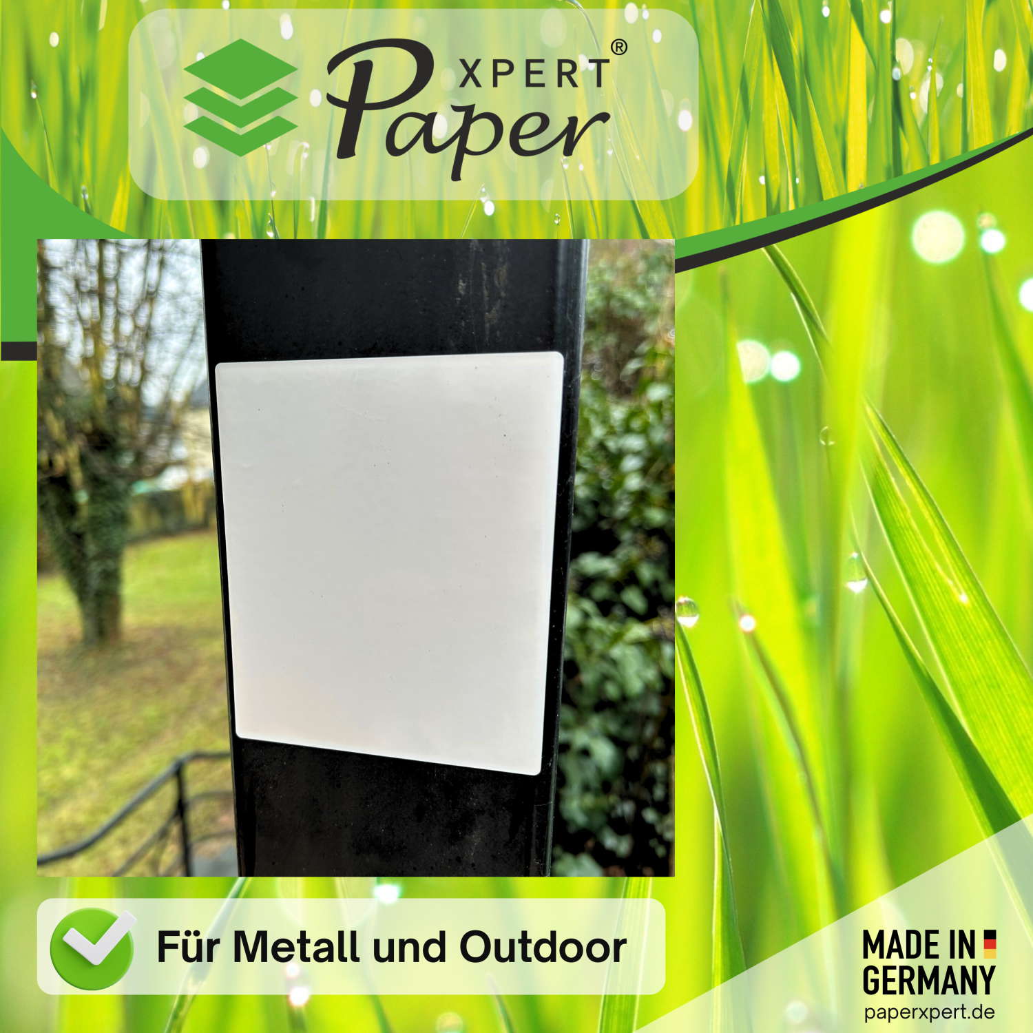 PaperXpert Power Etiketten Endlos 110 x 90 mm | PP weiß glänzend 195 µ | Thermotransfer Industrieetiketten mit Spezialreifenkleber | 2.000 Etiketten | Markenqualität - Made in Germany – Bild 7