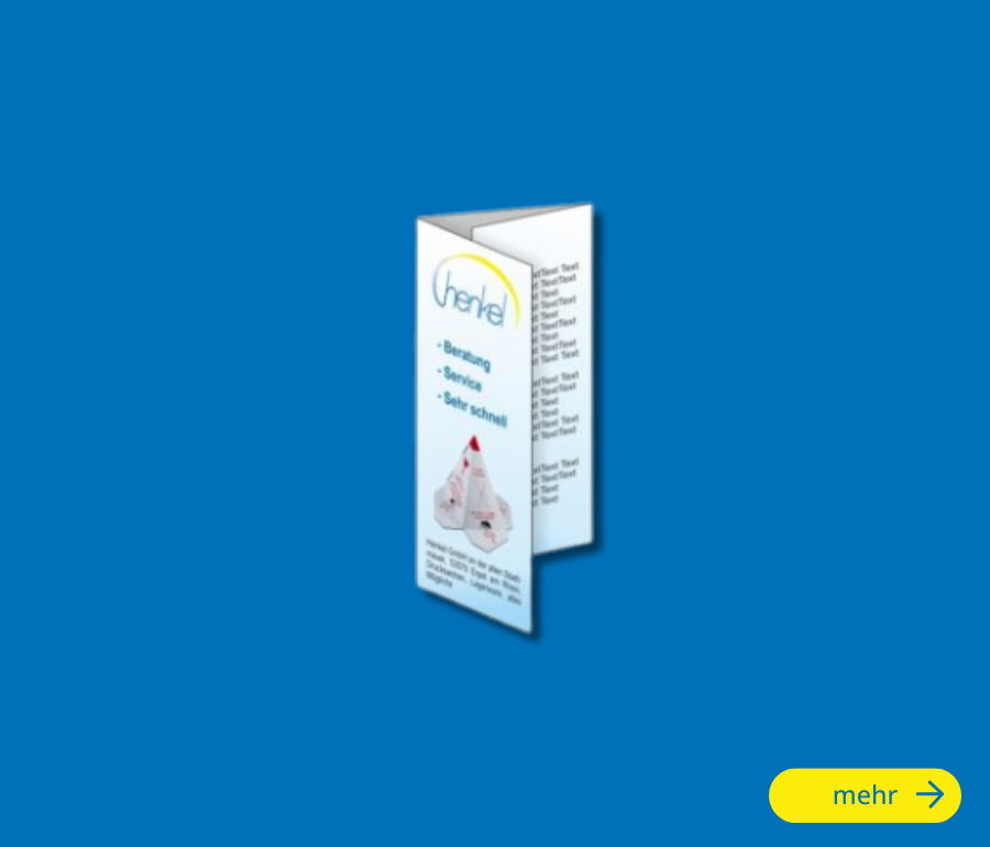 Flyer Mit individuell bedruckten Flyern präsentieren Sie Produkte, Dienstleistungen, Aktionen oder Unternehmensinformationen kompakt und aufmerksamkeitsstark.
Wir produzieren Flyer in unterschiedlichen Formaten, Papierqualitäten und Auflagen – passend zu Ihrem Einsatzzweck und vorhandenen Corporate Design.